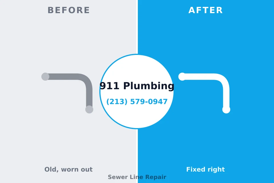 Before and after: plumbing company Moville, IA